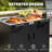 FEASTO 35-Inch Outdoor Grill Cart with Storage Cabinet and Stainless Steel Top, Cabinet Grill Station with Door, Modular Kitchen Island for Outdoor Cooking