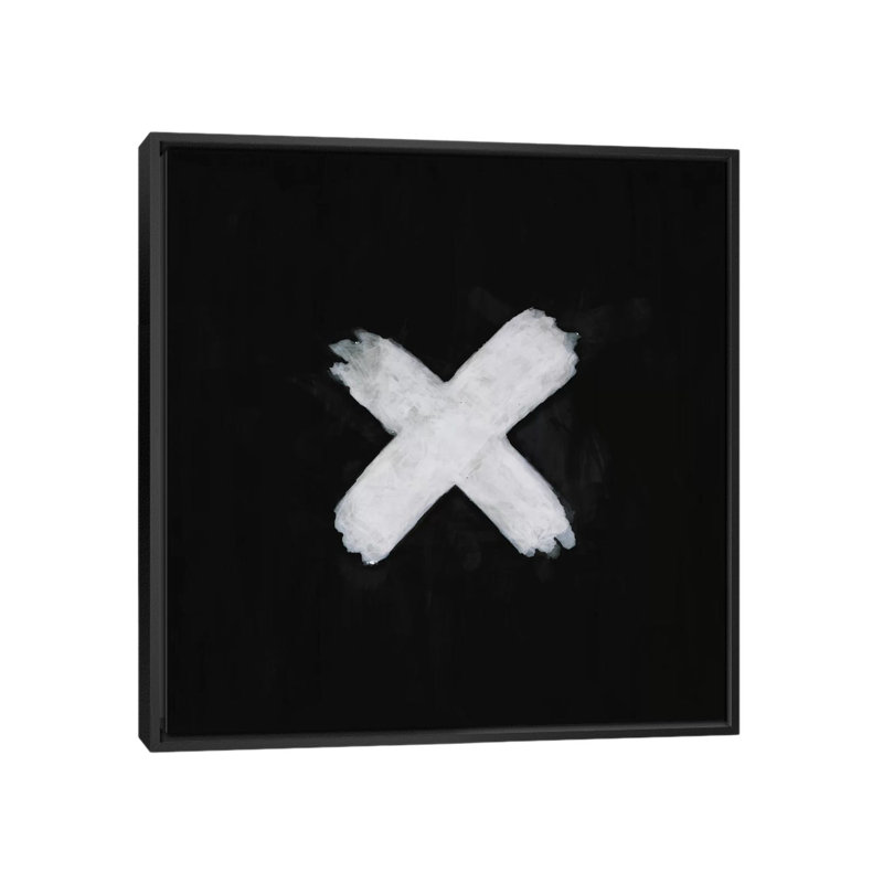 Albree Modern Blackout, impression sur toile, H 18 po x l 18 po x P 1,5 po, Toile tendue, Pas de tapis