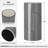 Op Art 12" Cylinder White Ceramic Vase