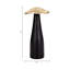 Métal, décor champignon noir et doré, cylindre, deux tons-814369204