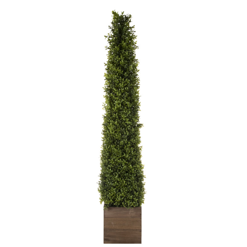 Topiaire de printemps en buis, H 48 po x l 11 po x P 11 po