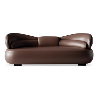Brown Upholstered Bench