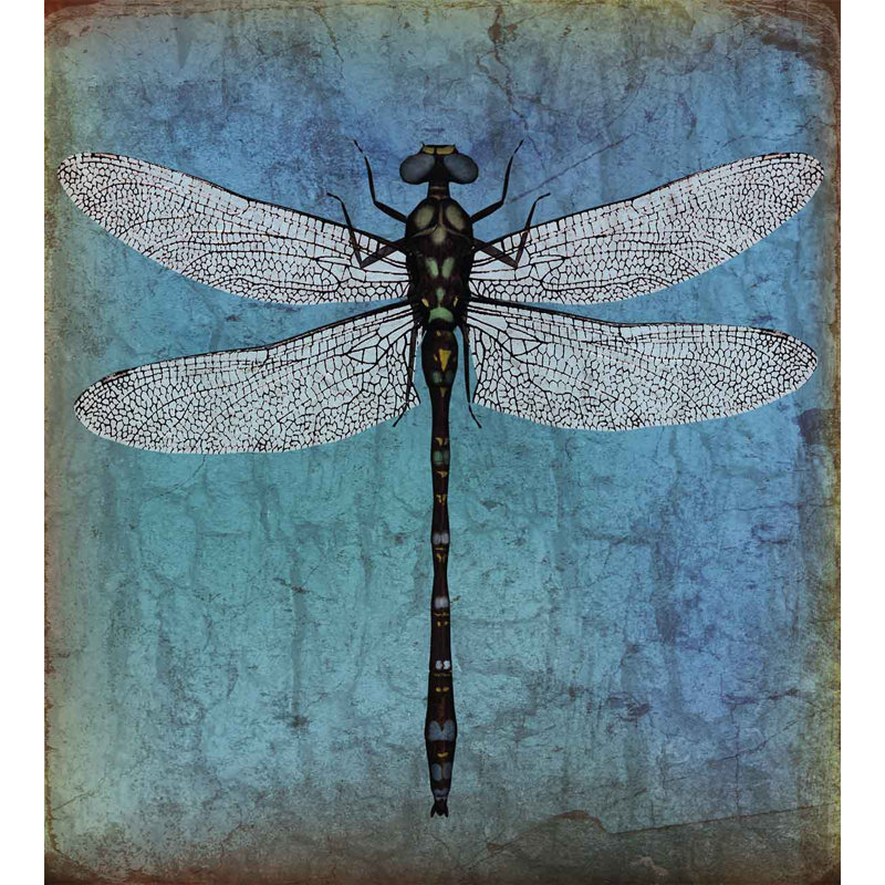 Dragonfly Farmhouse / Country Duvet Cover, King