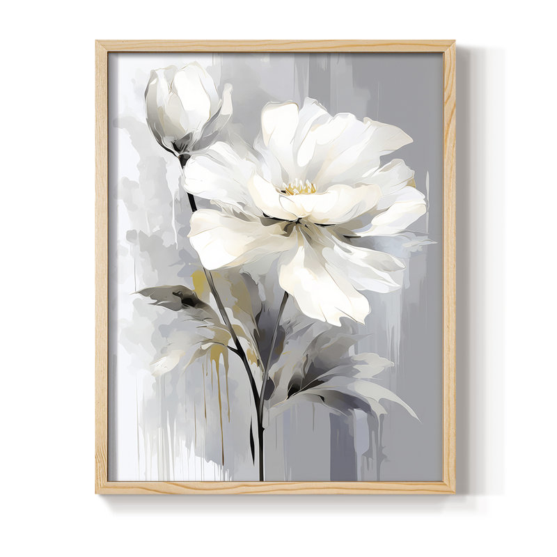 «FLORAL Series CDxxxvii», reproduction encadrée - bois massif, 30" H x 24" W