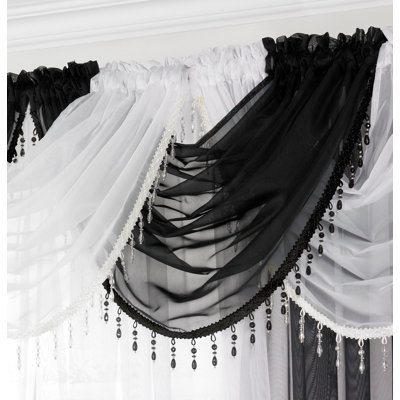 Ned Single Beaded Voile Swag