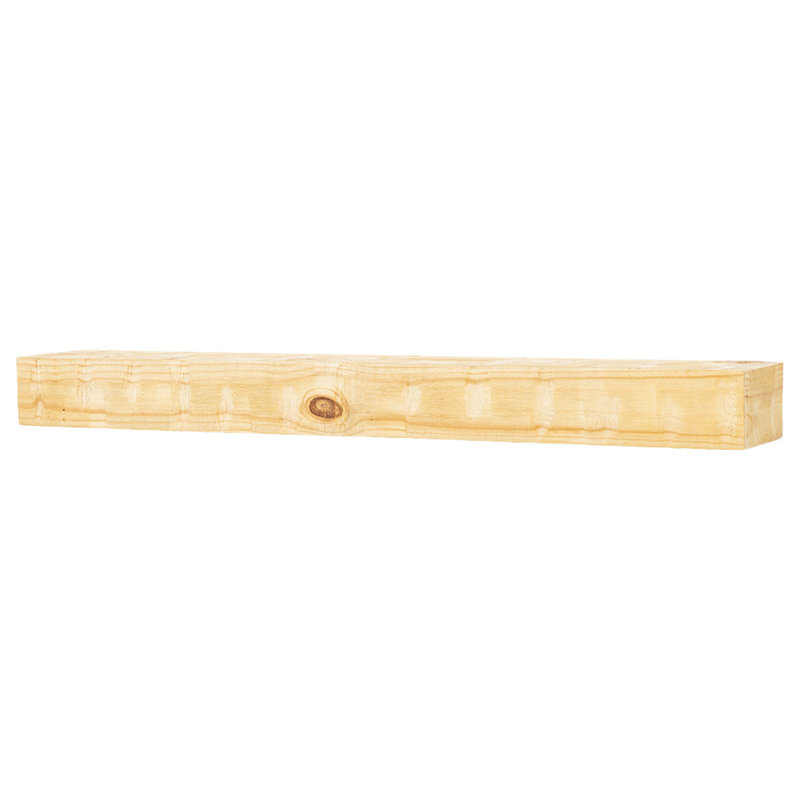 Country Living Wood Fireplace Mantel Shelf, Matte Clear, 60"
