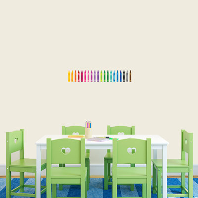 Adhésif décoratif crayons