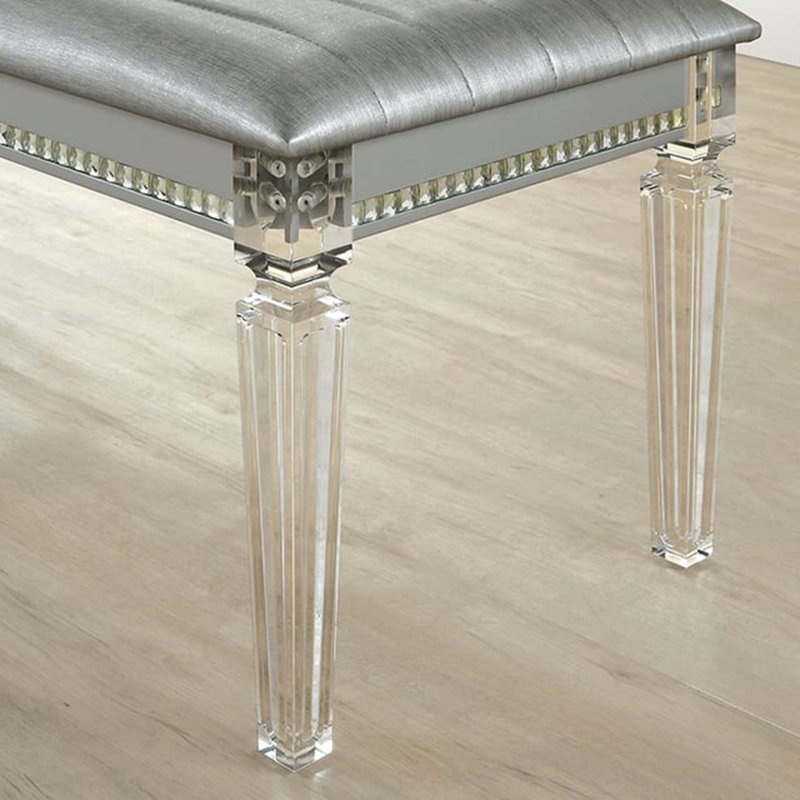 Banc antique argenté classique