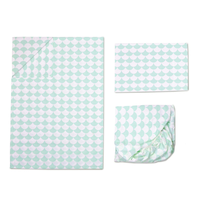 Ensemble de literie enfant 3 pièces Celise, Menthe