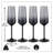 Gradient Long Stem Champagne Flutes