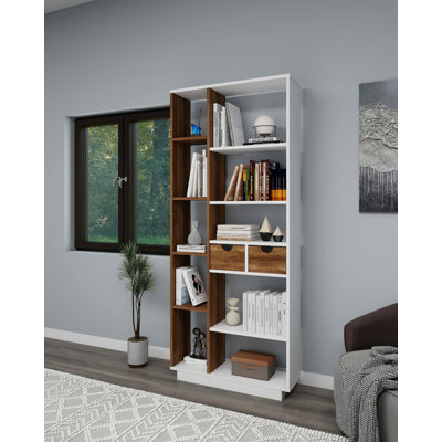 Bookcase With Drawers And Shelves Revna