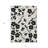 3' X 5' Ivory And Black Floral Washable Indoor Outdoor Area Rug