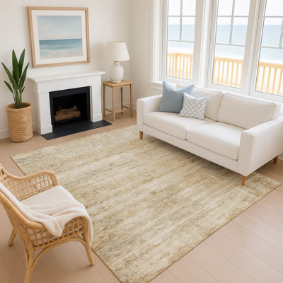 Premium Machine Washable Mayfield AMF2154 Striped Rug