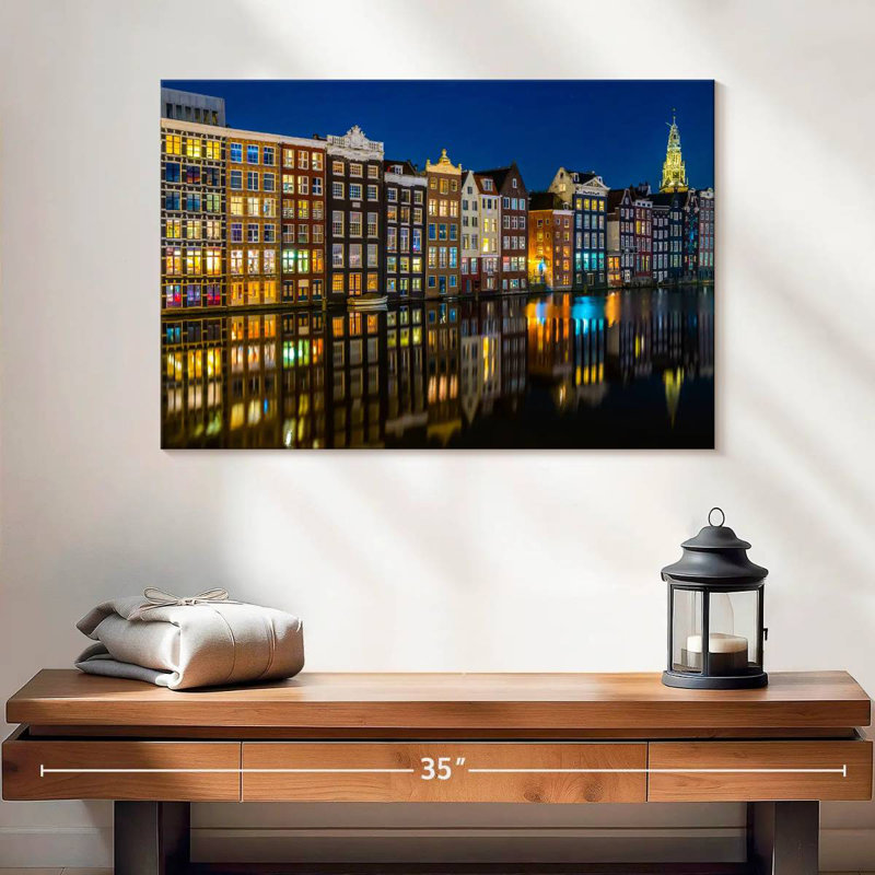 Sireci Amsterdam Reflections, 16" H x 24" W