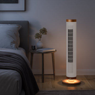 UltraSlimLine® 37.8" Oscillating Tower Fan with Light