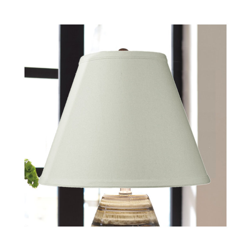 9'' H Linen Empire Lamp Shade, Light oatmeal
