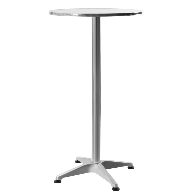 thumbnail image 2 of Round Bar Height Table With Flip-Up Top - Aluminum, 23.6" Diameter, Commercial Grade For Indoor/Outdoor Use 2 of 12