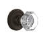 Clear Crystal Waldorf Interior Mortise Door Knob with Classic Rosette-1649875193