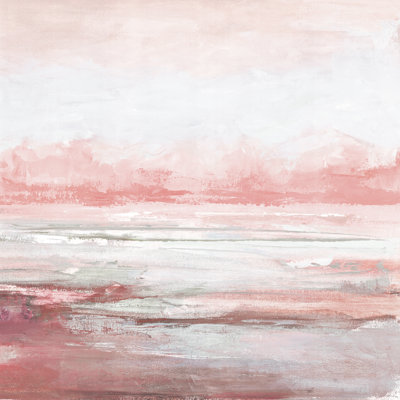 Abstract Blush Scape - Wrapped Canvas Painting