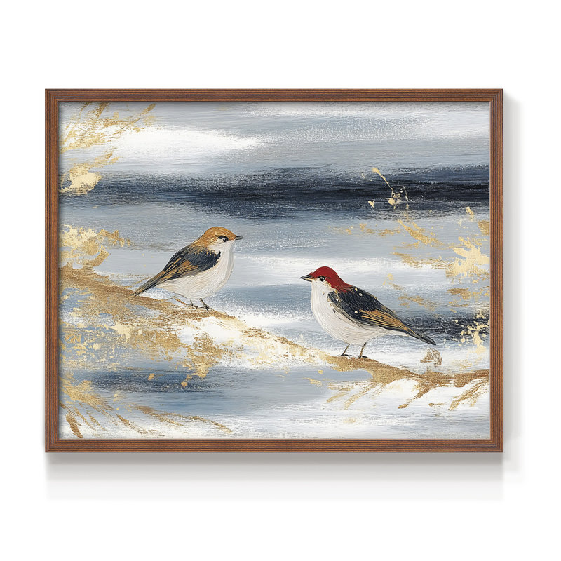 Chirstmas Art-CCLXVI -Framed Print - Restickable, Walnut, 22" H x 28" W