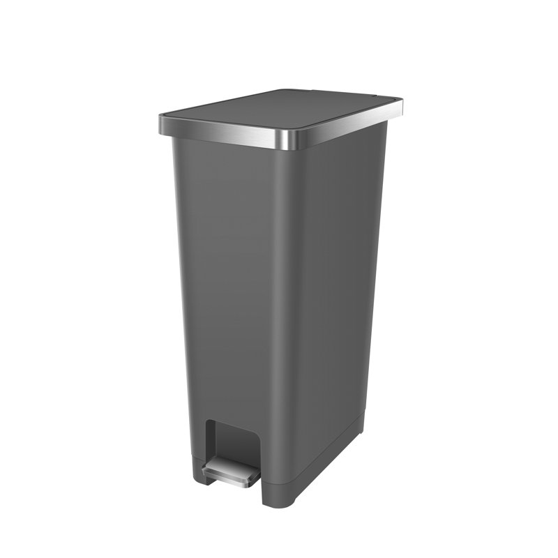 Hana Recycler Bin, 45, Grey, 65" H x 26" W x 41" D