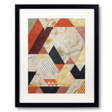 Geometric With Triangles 3 Print by Angel Estevez