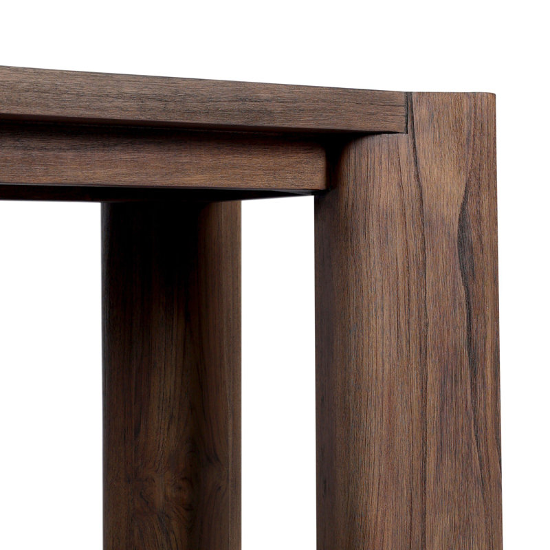 Soho Outdoor Console Table-Stained Saddle Brown