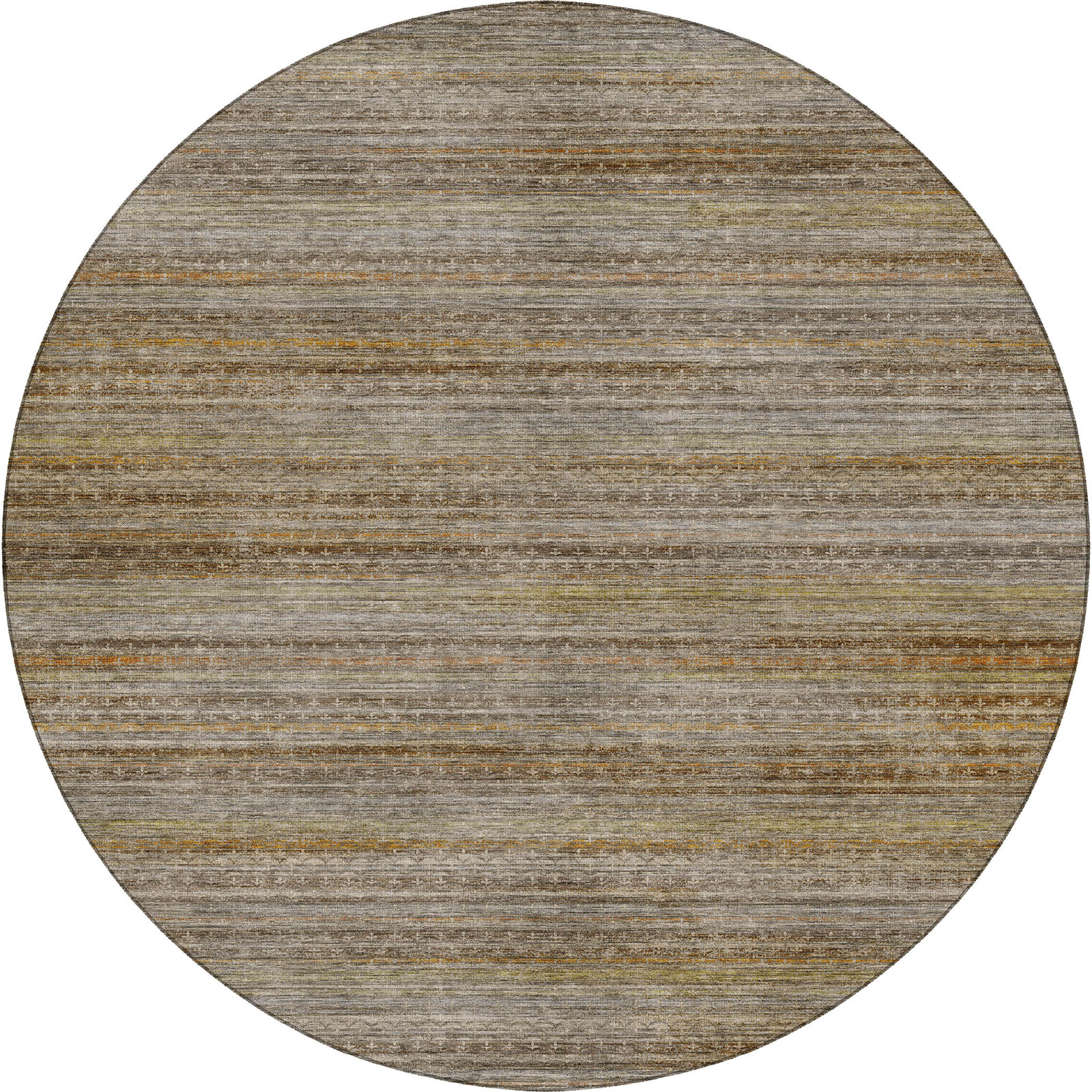 Premium Machine Washable Tirico Casual Rug, Chocolate, 8' Round