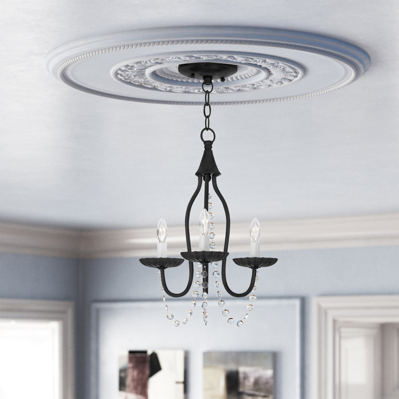Burvale 3 - Light Candle Style Chandelier
