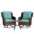 Samya 2 - Person Oversized Swivel Rocker Outdoor Seating Group with Cushions-1256138128