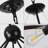8- Ceiling - Retro Design, Rustproof, Adjustable Height, Walnut Black Style Vintage Appearance, Rust & Corrosion , +
