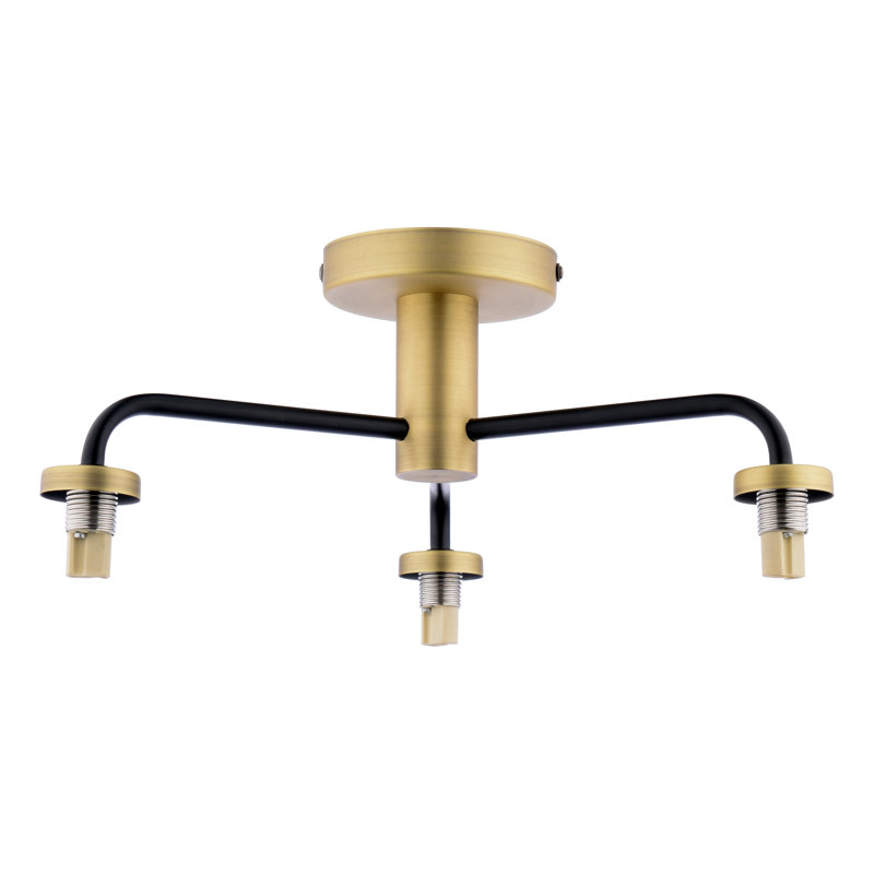 Flush Mount, 15" H x 32" W x 32" D, 3