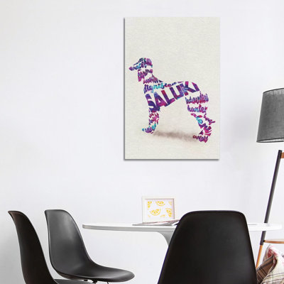 Saluki by Ayse Deniz Akerman - Wrapped Canvas Gallery-Wrapped Canvas Giclée
