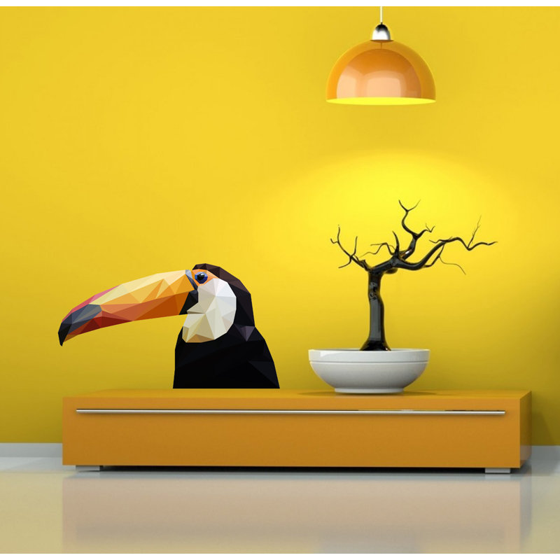 Décalcomanie murale oiseau Toucan, H 22 po x l 33 po