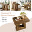 Table de bout d'appoint en bois rustique 24 po à 2 niveaux-204936149