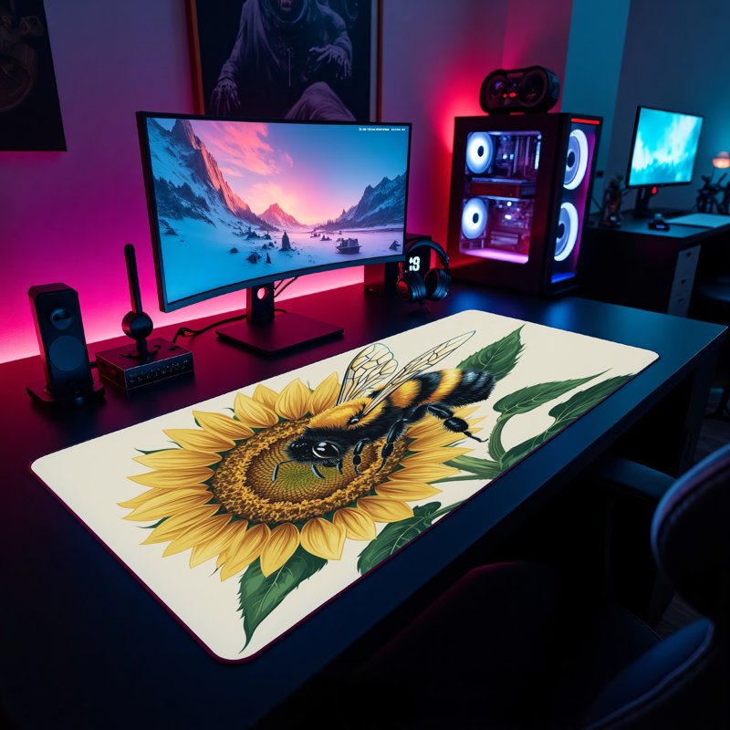 Polyester Desk Pad, 31.5x15.5