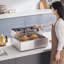 Friteuse professionnelle, 3000 W, pour dinde, avec 3 paniers amovibles, grande capacité 18 Qt / 17 L, en acier inoxydable, à poser sur un comptoir, couleur argent, conçue pour une utilisation en cuisine et en restauration.
