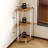 3-Tier 30" Wooden Round Corner Shelf for Living Room, Office-1377151077