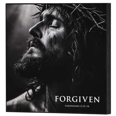 Wall Plaque 8x8 Forgiven Col. 2:13-14