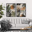 Feuille tropicale - ensemble de 2 reproductions sur toile-98109067-98109068