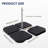 Harper-Rae 190LBS 4PCS Heavy-Duty Cantilever Offset Patio Umbrella Base Square Base Plate Set