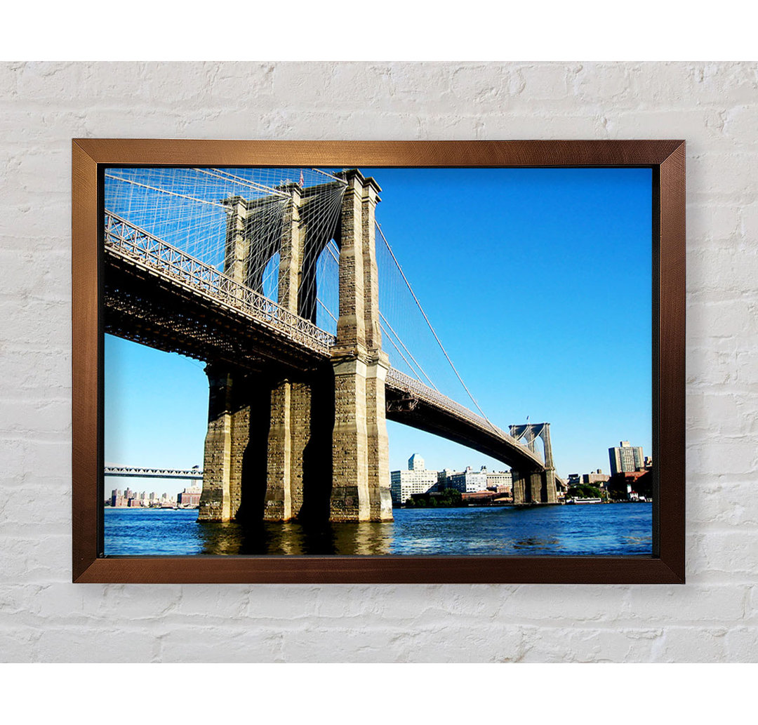 New York City Brooklyn Bridge bei Tag - Druck