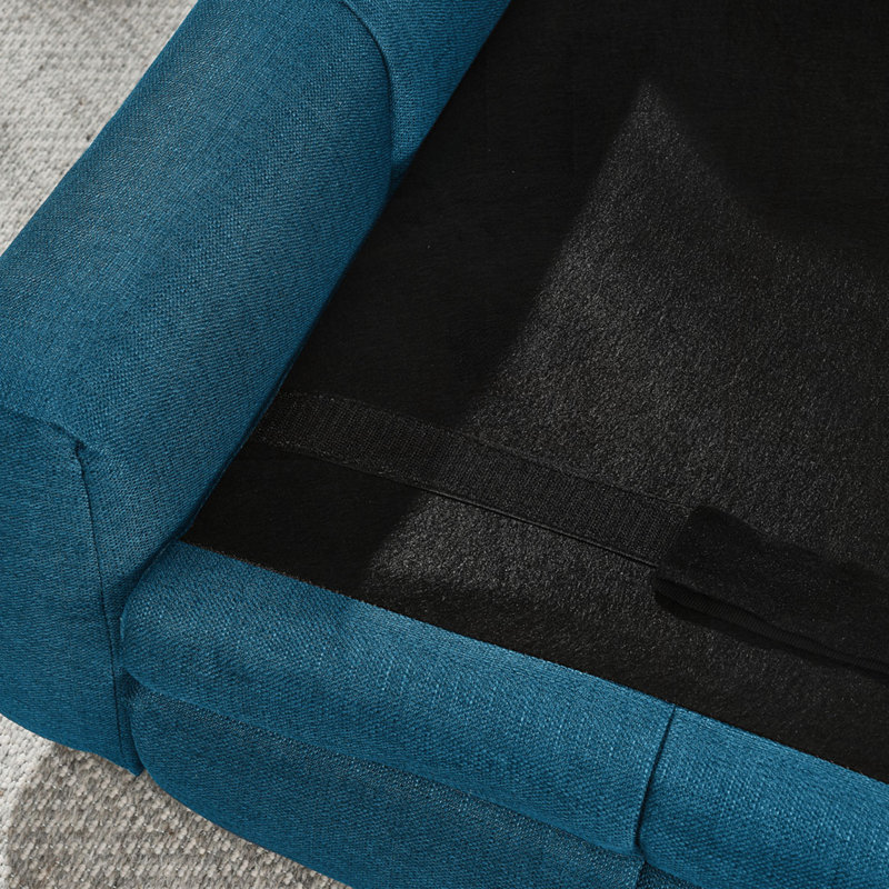 Lit rectangulaire pour chien, canapé-lit pour chien, Bleu très foncé