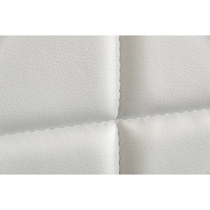 Lit plateforme tapissier , Grand, Blanc