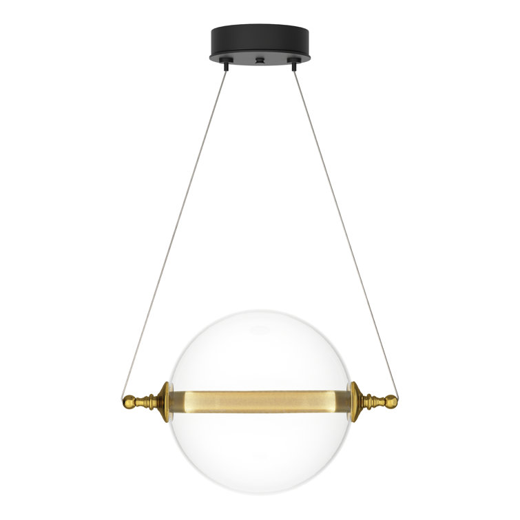 Luminaire suspendu sphère 2 lumières Otto