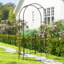 107cm W x 45cm D Steel Arbour Gate in Black