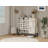 44.3"Farmhouse Sideboard Cabinet With Storage,Coffee Bar Console Table With Storage,Rustic Storage Cabinet With Arched Lattice Doors And Drawer -  For Living Room,Kitchen, Entryway Retro White