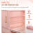 Pink Nail Desk With Drawers,Storage, Open Shelves, Tempered Glass Panel,Manicure Table For Makeup Beauty Salon Workstation,Workshop,Home-150995881