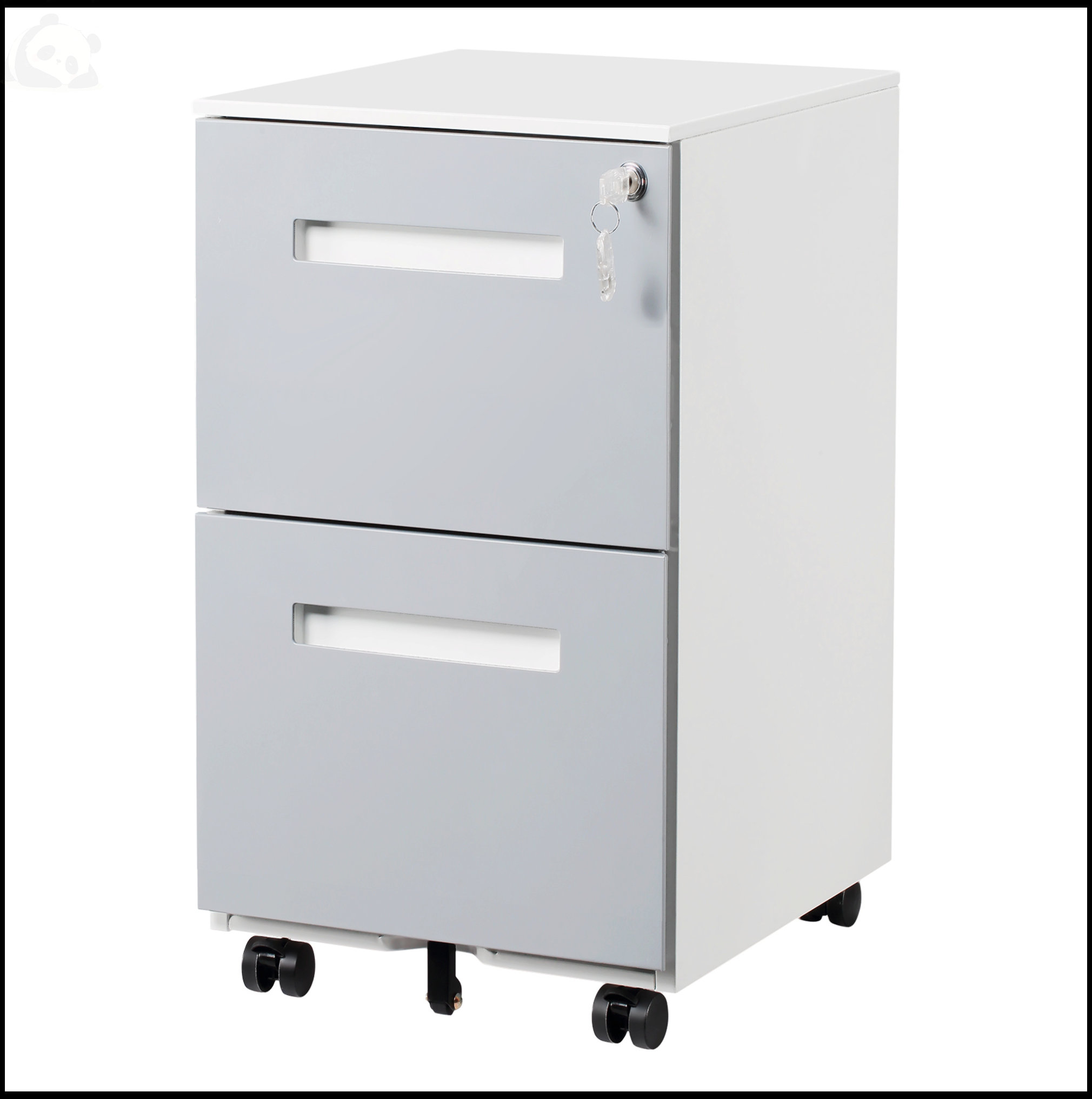 Inbox Zero 2 Drawer Mobile Locking File Cabinet | Wayfair