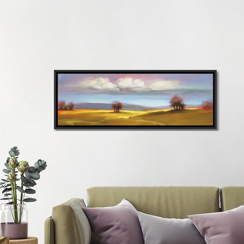 «Landscape CVI», reproduction sur toile, H 12 po x l 36 po x P 1,5 po, Toile avec cadre noir